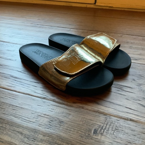 Pink by Victoria secret slide slipper shoes size 8 or M - Picture 3 of 5